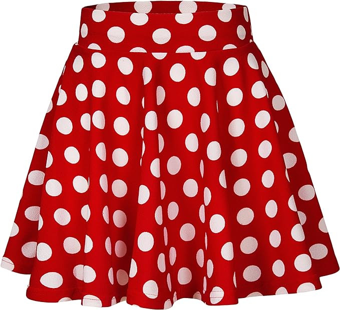 Urban CoCo Women's Basic Versatile Stretchy Flared Casual Mini Skater Skirt | Amazon (US)