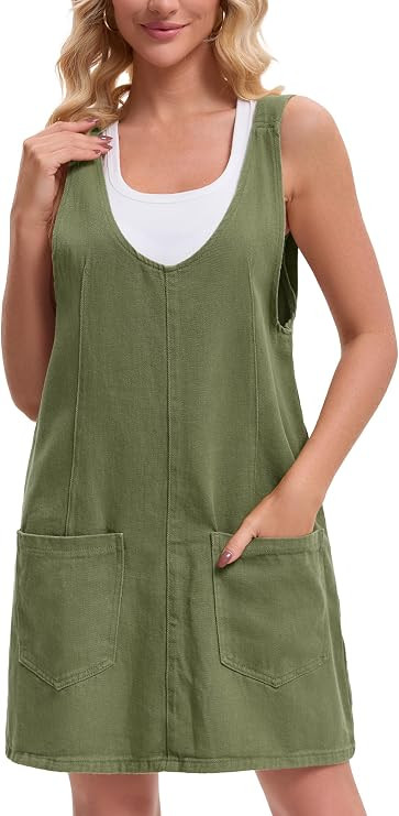 Women's Overall Mini Denim Dress | Amazon (US)