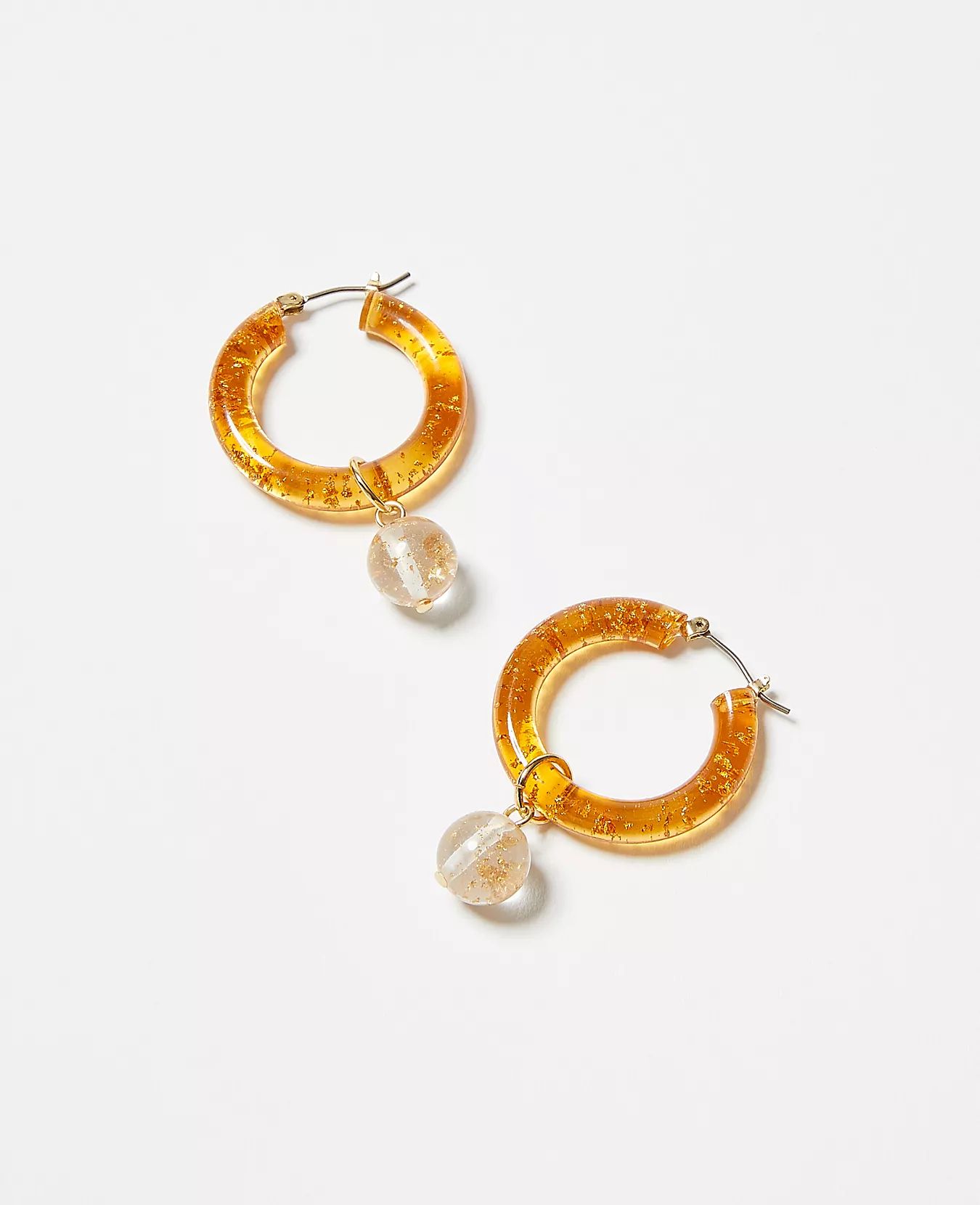 Speckled Resin Hoop Earrings | Ann Taylor | Ann Taylor (US)