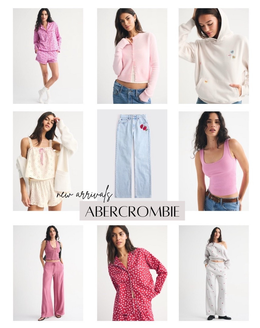 Abercrombie New Arrivals: so many cute options for Galentine's Day or Valentine's Day featuring reds, pinks and heart details 



ootd style fashion, pink outfit, red outfit, matching set, Abercrombie collection, pajamas pjs, 
 

#LTKU #LTKselfcare #LTKValentine