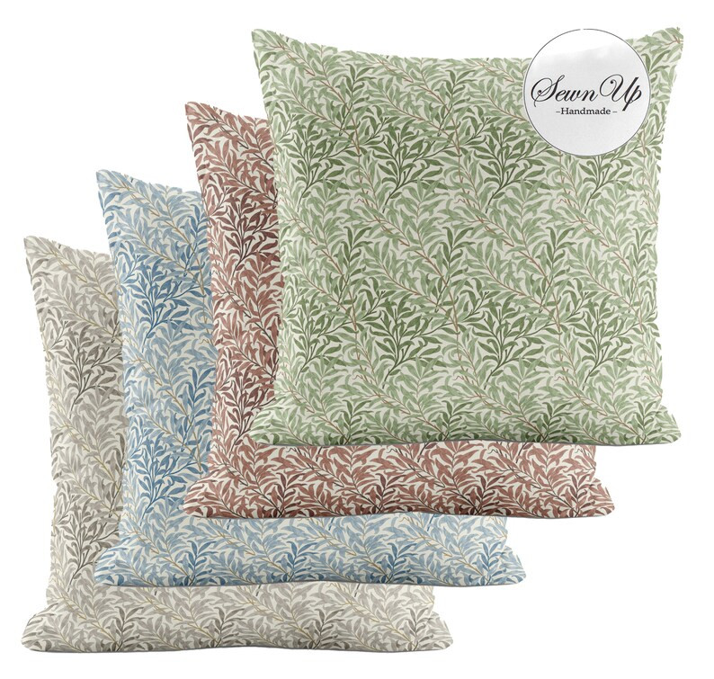 Cushion Cover 28 Sizes William Morris Willow Bough Panama Cotton Handmade Floral Flower Victorian... | Etsy (US)