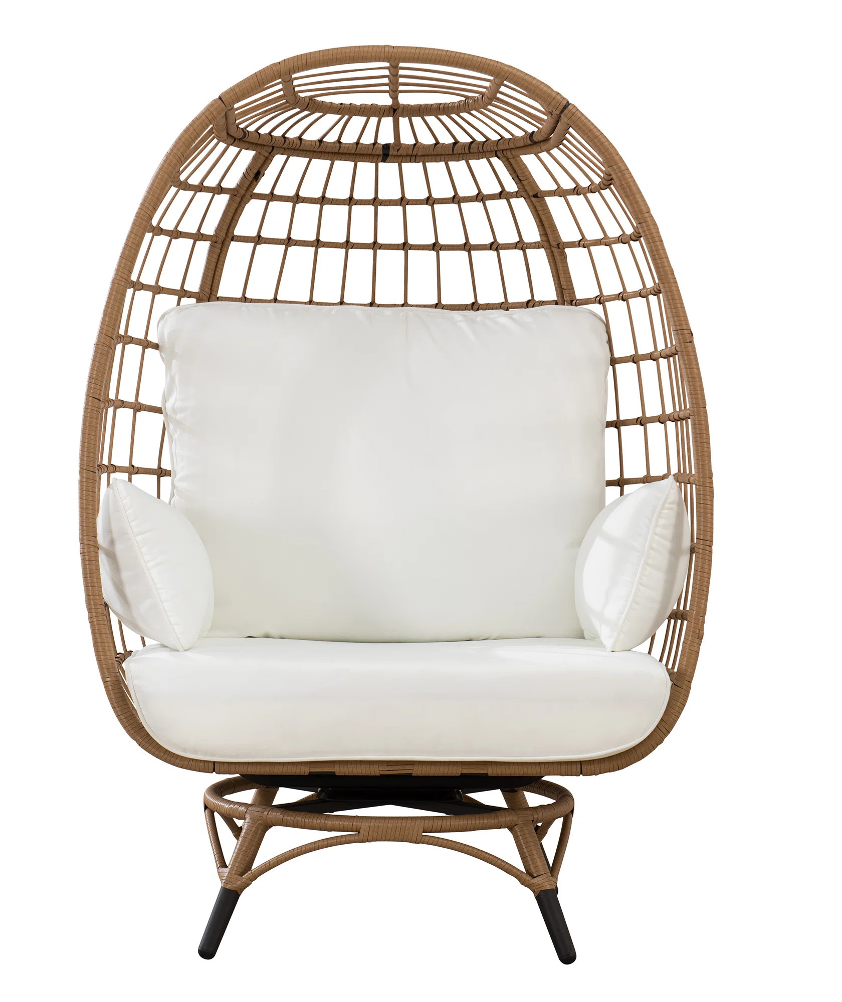 Wellow Baytree Egg Swivel Patio Chair with Cushions | Wayfair North America