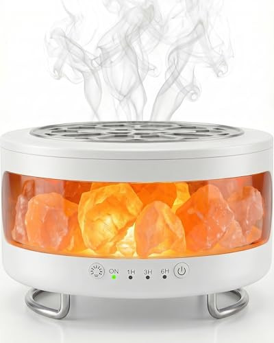 Essential Oil Diffuser with Himalayan Salt Lamp, Scent Diffusers for Home | Amazon (US)