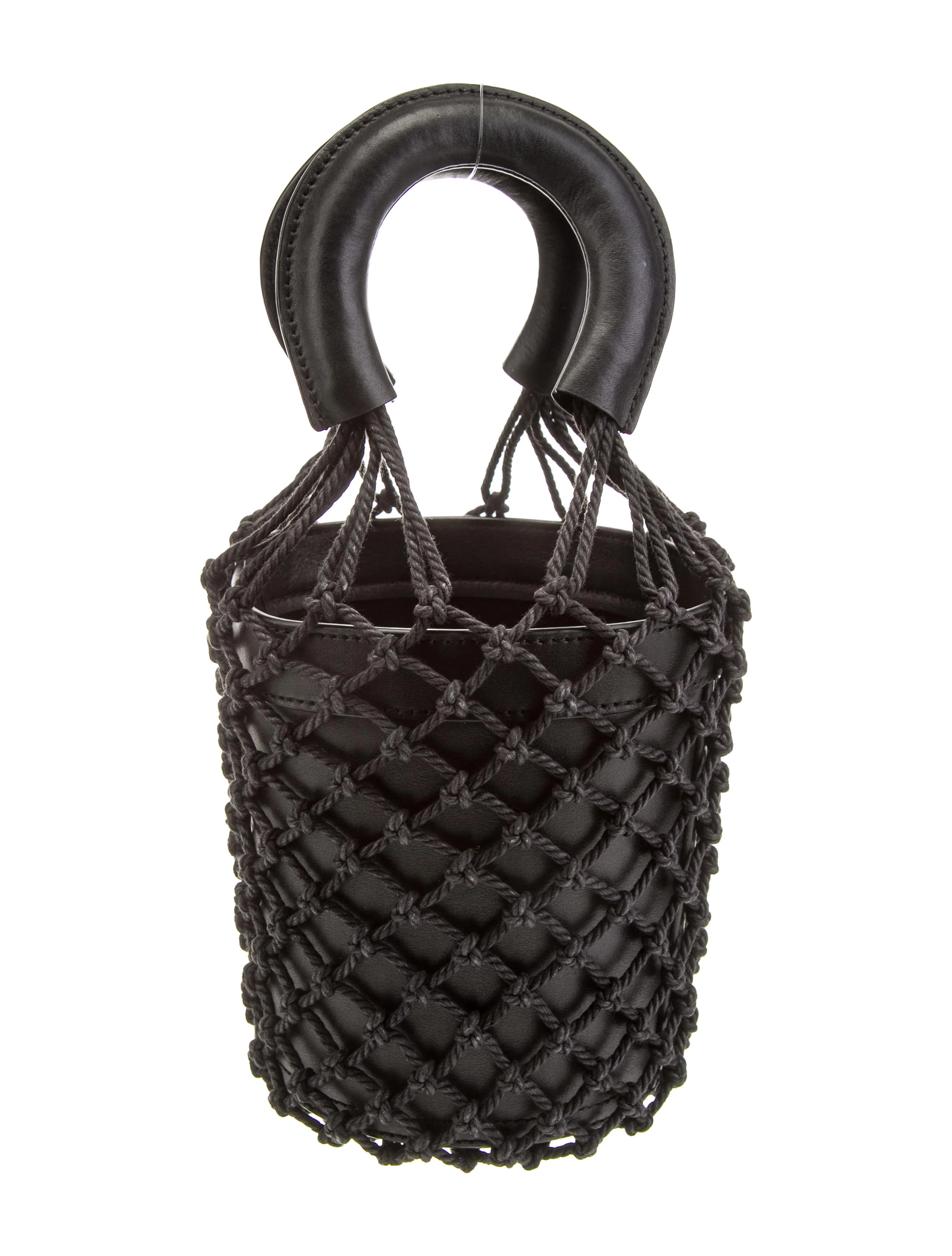 Leather Net Bucket Bag | The RealReal