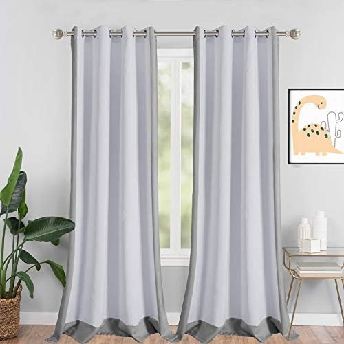 LORDTEX Color Block Blackout Curtains for Kids Room -Color Bordered Thermal Insulated Curtains No... | Amazon (US)
