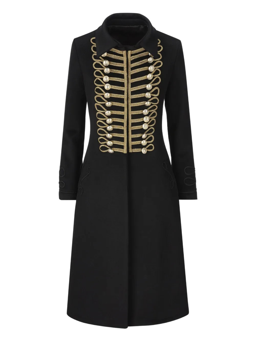 IL TABARRO military-style gold-braid Coat | Black | FARFETCH | Farfetch Global