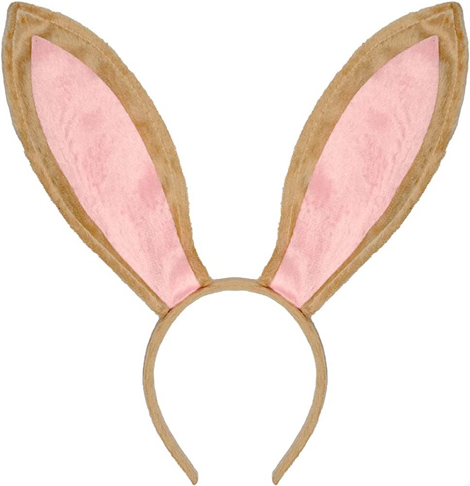 Funcredible Bunny Ears Headband - Plush Easter Rabbit Ears - Mellow and Pink Bunny Cosplay Costum... | Amazon (US)