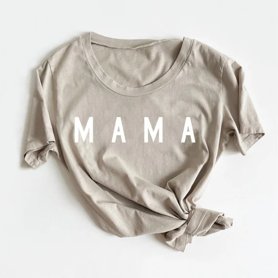 MAMA Shirt |  MAMA Grey Crewneck, Gift For Mom, Mom Shirts, Mama Tee, Mother’s Day Gift, New Mo... | Etsy (US)