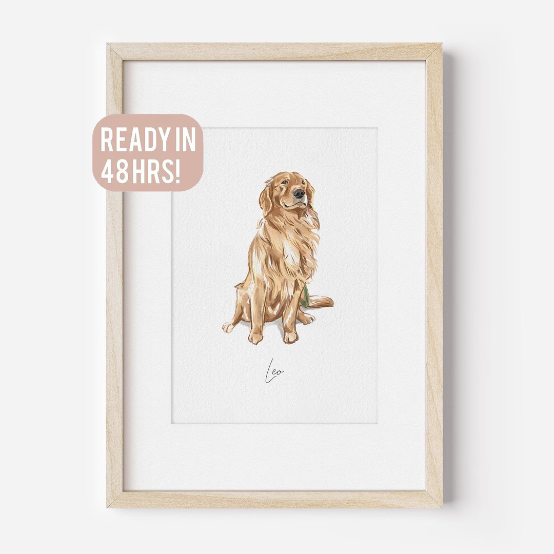 Pet Painting, Watercolor Pet Portrait, Pet Memorial Gift, Dog Painting, Pet Loss Gift, Cat Art, C... | Etsy (US)