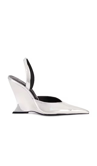 Schutz Siena Pump in Metallic Silver. - size 8.5 | Revolve Clothing (Global)