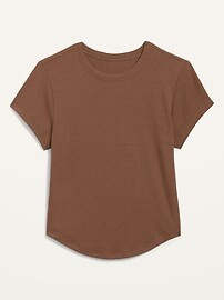 Short-Sleeve UltraLite Cropped Rib-Knit T-Shirt for Women | Old Navy (US)