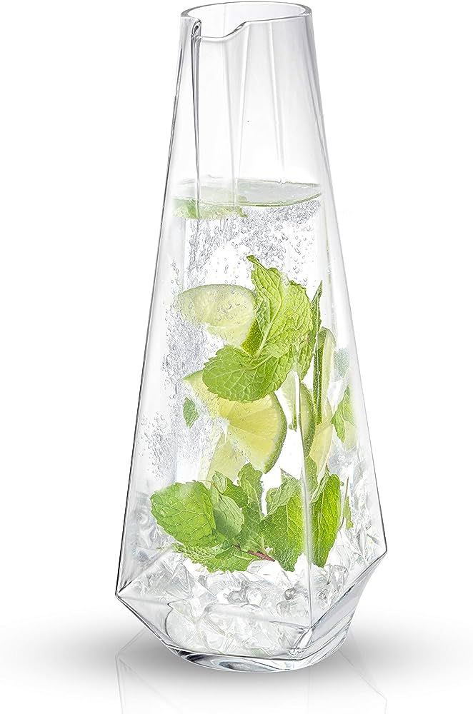 JoyJolt Infiniti Water Pitcher – 43Oz Deluxe Glass Pitcher – Premium Quality Crystal Lemonade... | Amazon (US)