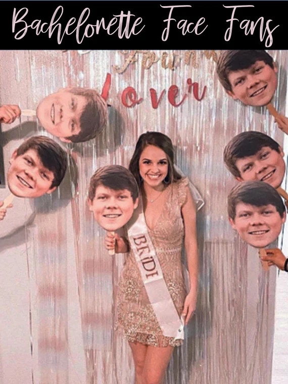 Bachelorette • Wedding Heads • Heads on a Stick | Etsy (US)