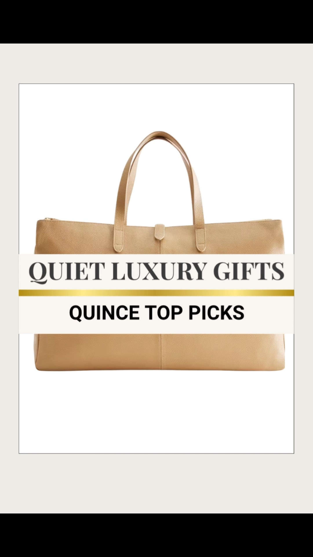 Quiet luxury without the price tag — these Quince finds look and feel so elevated, you’d never guess the cost. ✨
My top gifting picks this season:

• Mongolian cashmere sweaters that feel designer-level
• Italian leather crossbody + totes that look ultra-premium
• Pearl stud earrings for that effortless, polished look
• Minimalist gold necklace that layers beautifully with everything
• Silk scarf — a chic, understated accessory she’ll use for years
• 100% silk pillowcase (a quiet-luxury beauty staple!)


All timeless, neutral, and beautifully made — the definition of quiet luxury.

Tap to shop my full Quince edit.




Quince finds , luxe gifts, gift guide, gifts for her, Quince gifts, quiet luxury gifts #ltkfindsunder100 #ltkover40 #ltkseasonal pearl earrings, #LTKtravel , gold jewelry, jewelry gifts, cashmere, cashmere sweater, lounge sets

#LTKHoliday #LTKGiftGuide #LTKCyberWeek