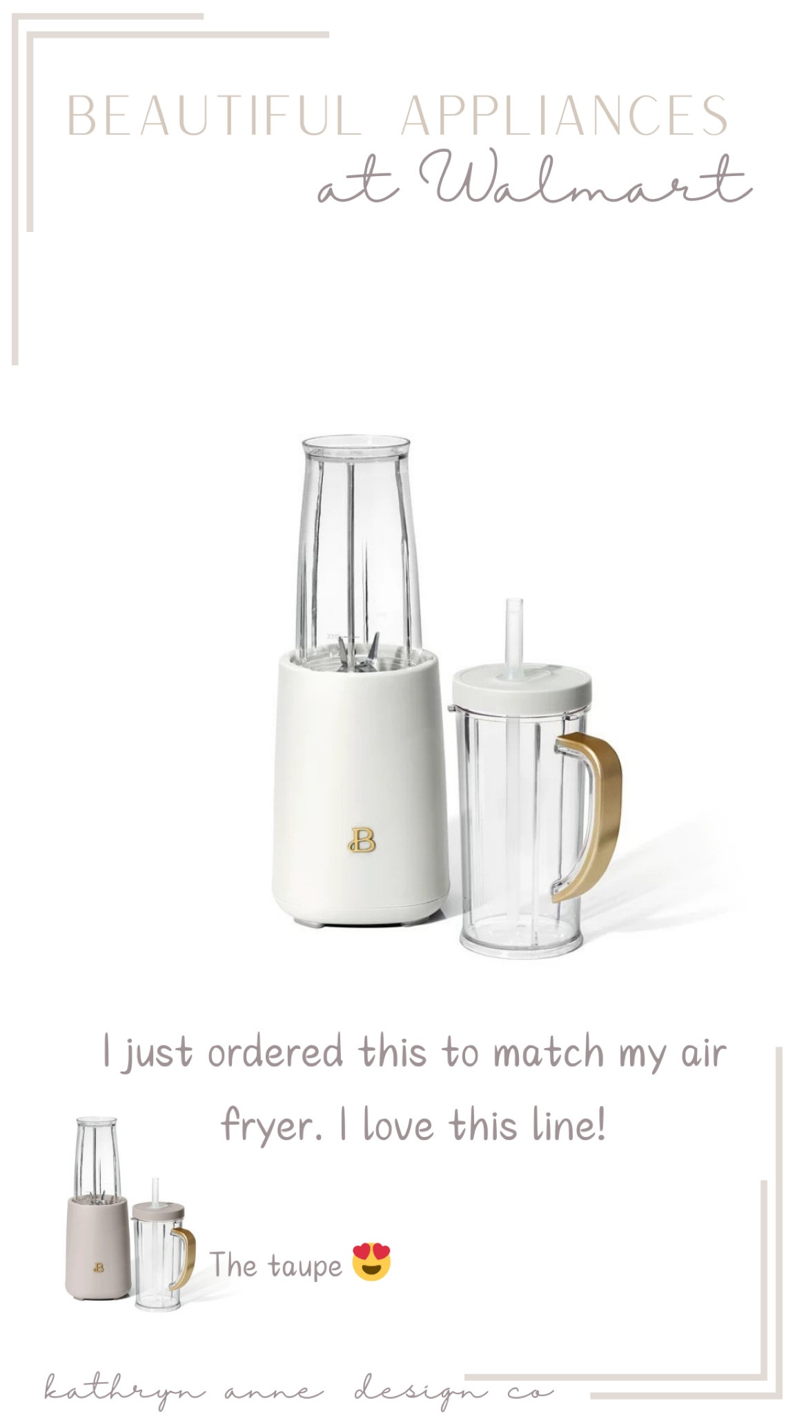 Beautiful line by Drew Barrymore, new taupe color! 

Walmart finds 
Kitchen appliances 

#LTKfindsunder50 #LTKfindsunder100 #LTKhome