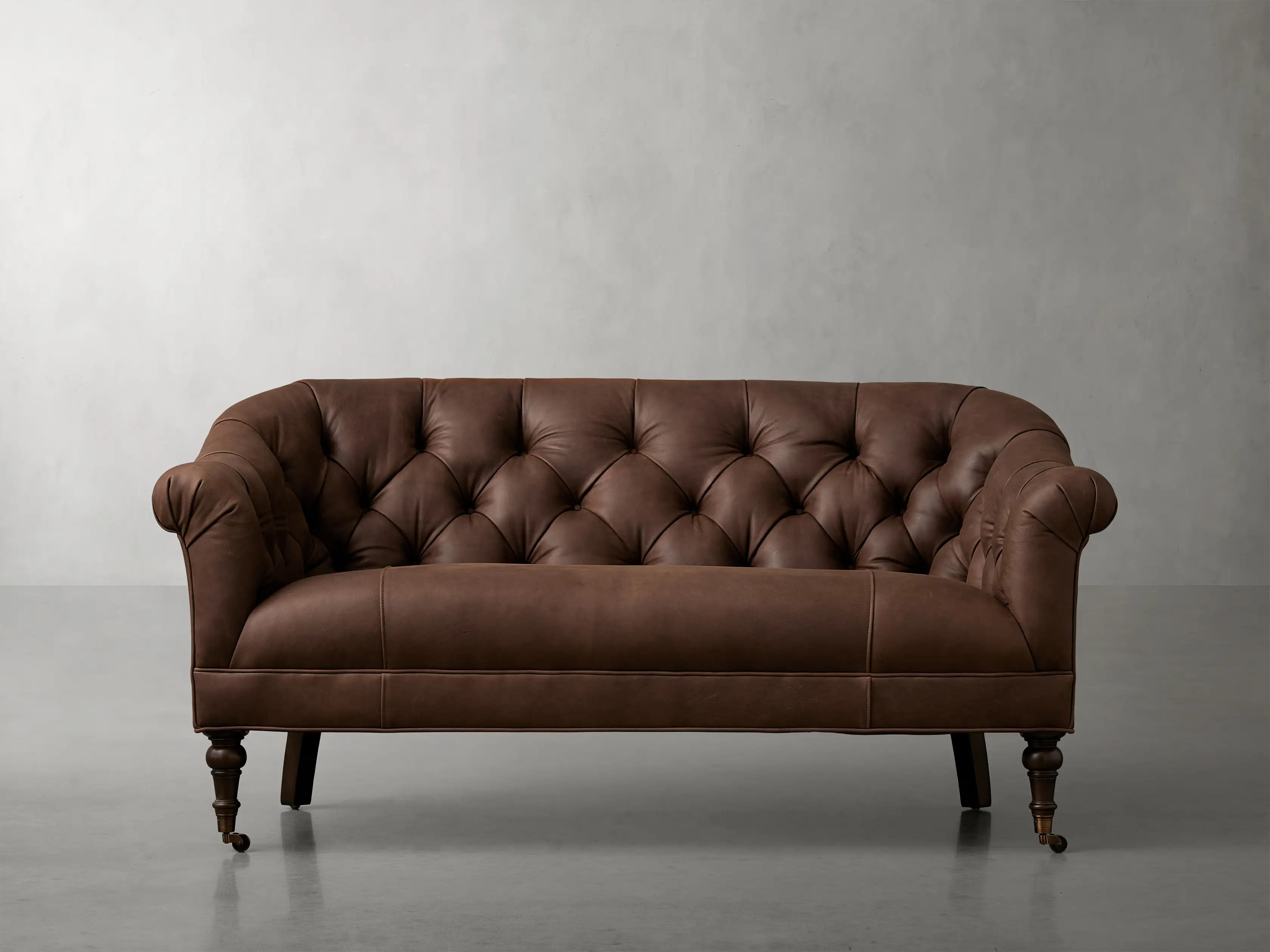 Tangier Leather Settee | Arhaus