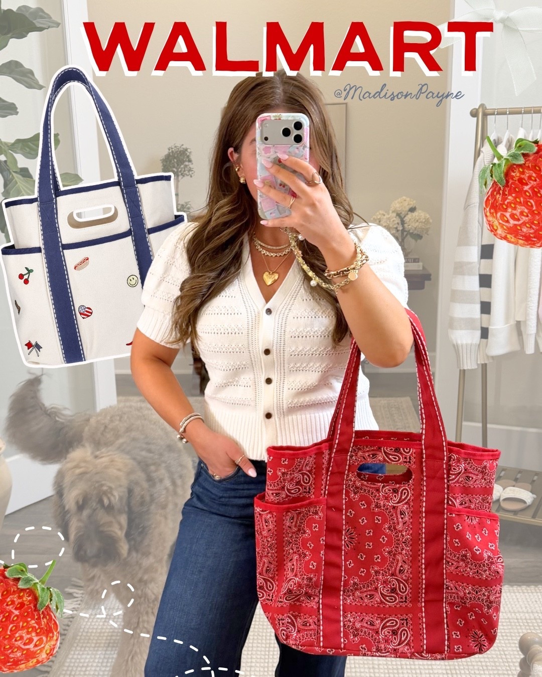 New Cotton crochet cardigan sweater with Americana cut out tote bag 👛

#LTKSeasonal #LTKootd #LTKgrwm