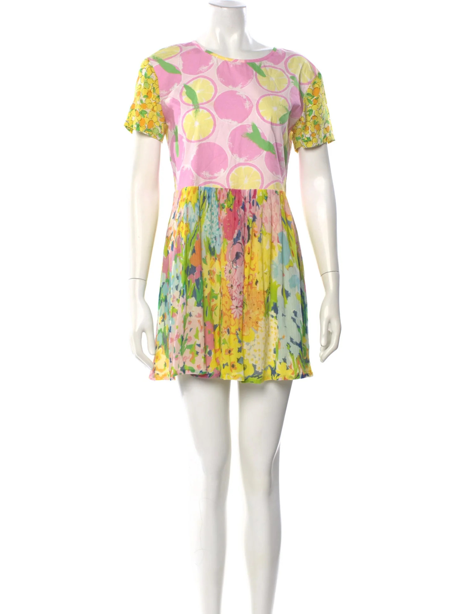 Boutique Moschino Floral Print Mini Dress - Pink Dresses, Clothing - WBMOS25052 | The RealReal | The RealReal