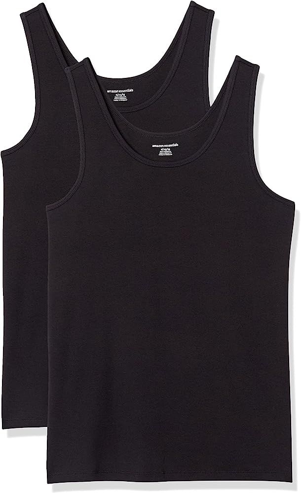 Amazon Essentials Women's Slim-Fit Tank, Pack of 2 | Amazon (US)