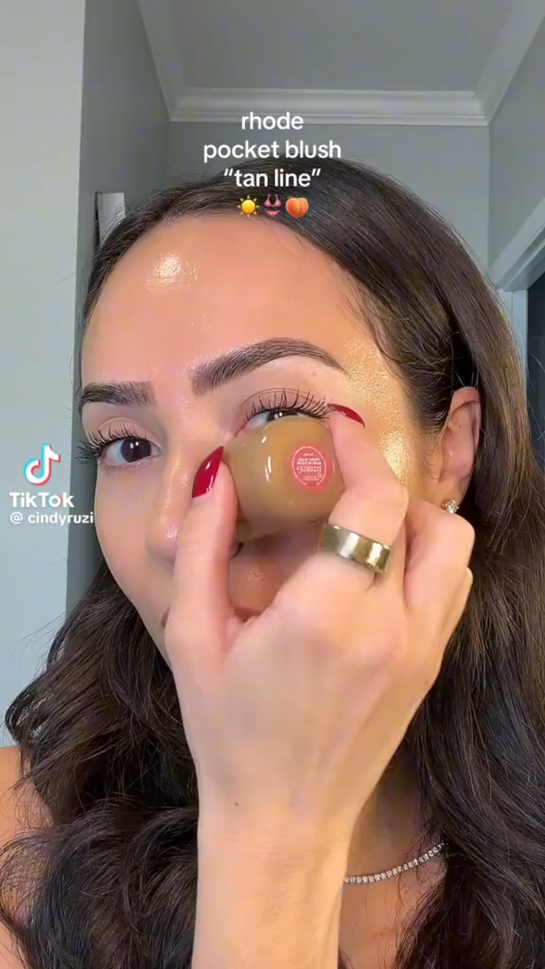 rhode pocket blush 🍑 #rhode | creator: @cindyruzi 

#LTKselfcare #LTKBeauty