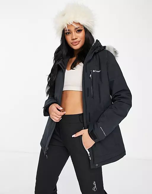 Columbia Ava Alpine insulated ski jacket in black | ASOS (Global)