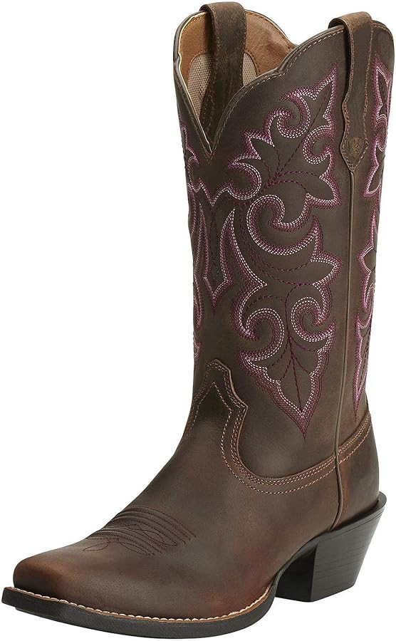 Ariat Women's Round Up Square Toe Western Cowboy Boot | Amazon (US)