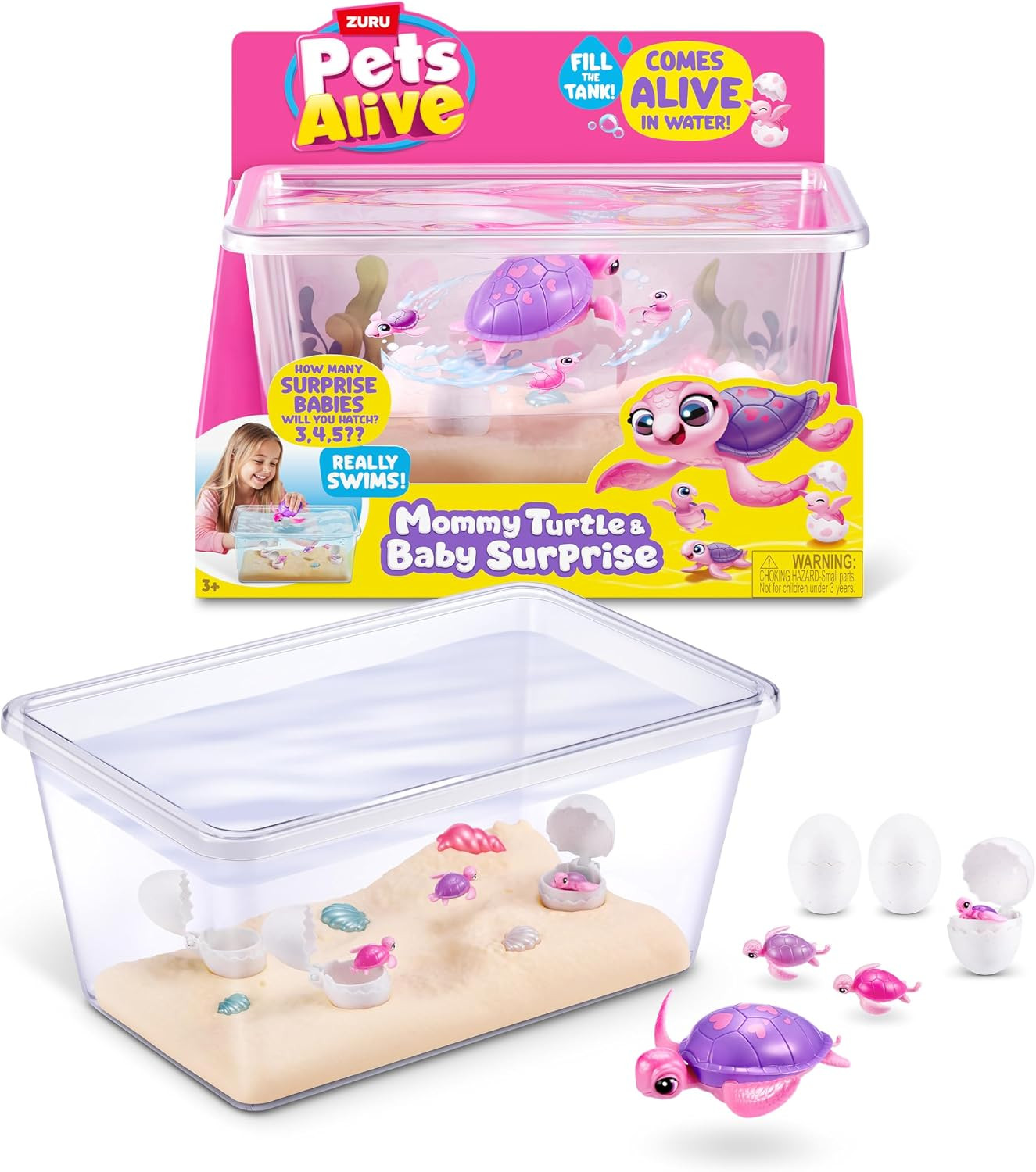Pets Alive Mama Turtle Surprise by ZURU, Robot Toy Pet Turtle | Amazon (UK)