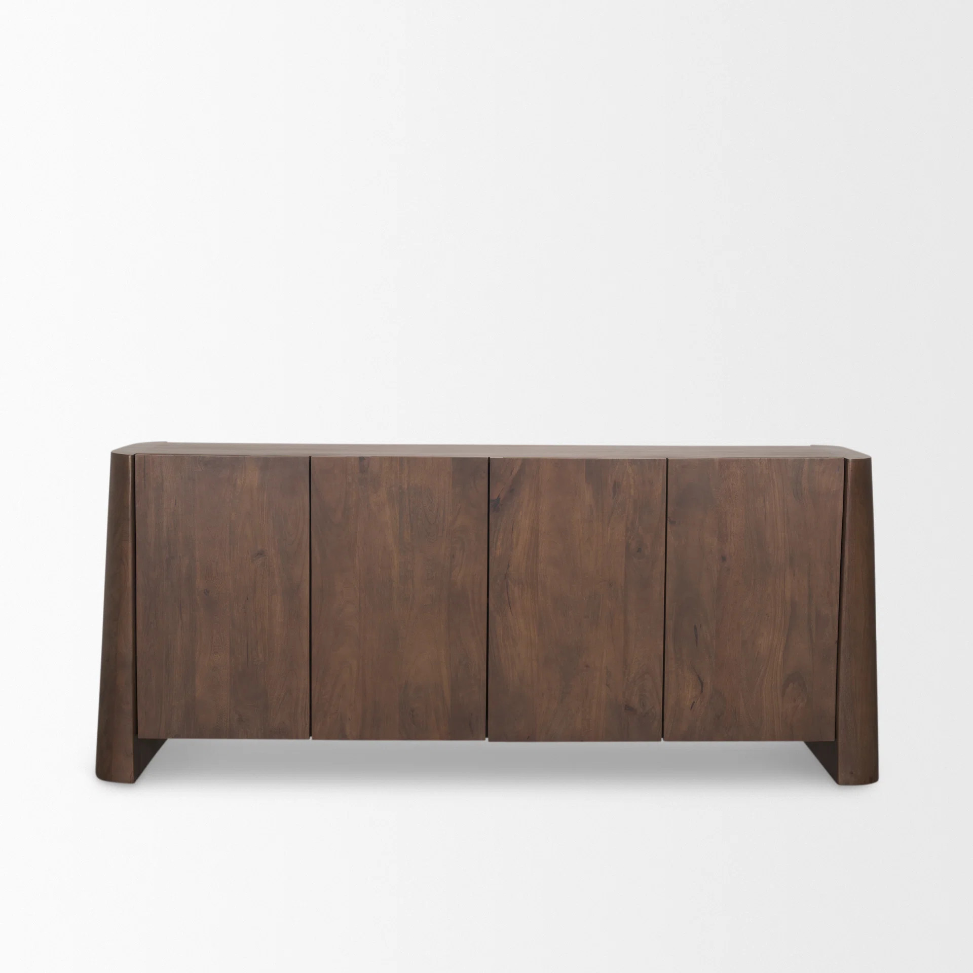 Loon Peak® Juljan Brown Wood 4-Door Sideboard | Wayfair | Wayfair North America