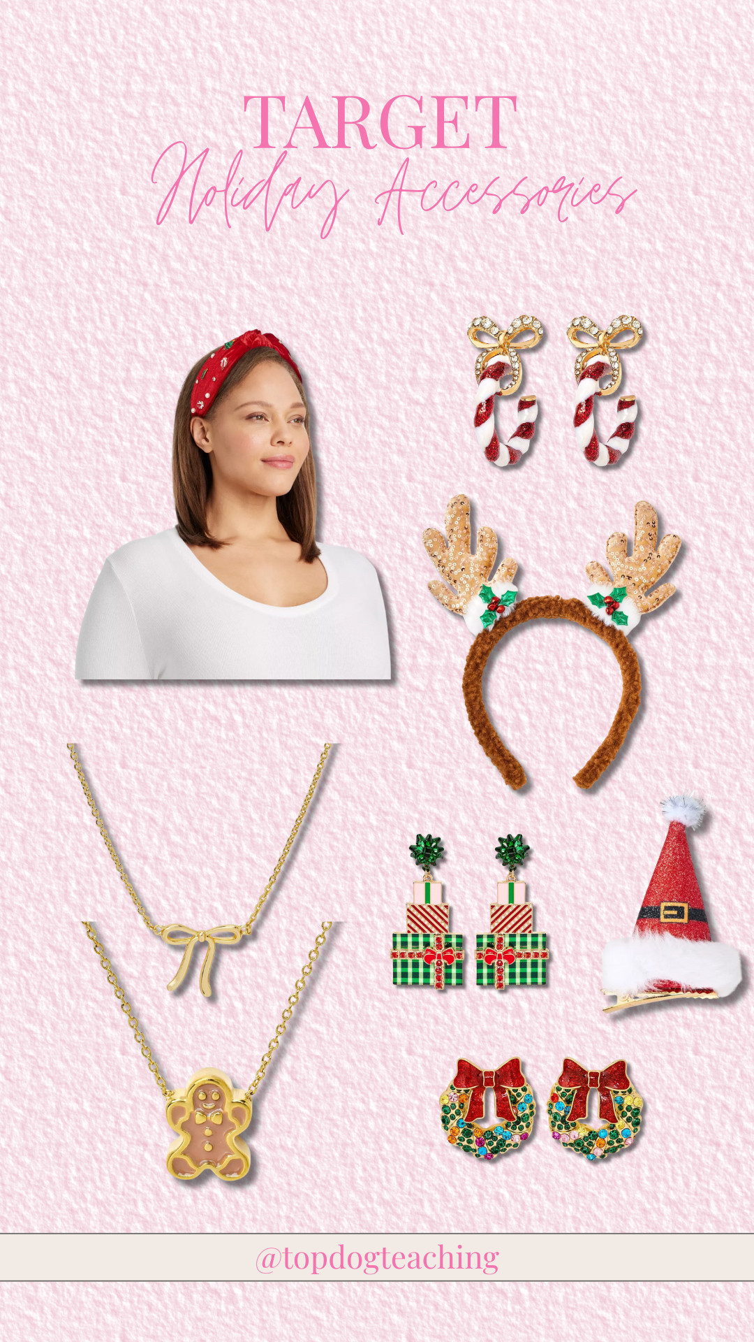 These holiday accessories from Target are SO cute! They’re going to look great with my festive outfits in the classroom 🙌💗Follow my link to shop the variety of styles, all under $20! 

teacher style, teacher accessories, jewelry, hair clips, earrings, holiday style, christmas spirit, festive outfit, festive accessories 

 #LTKHoliday #LTKootd #LTKOver40