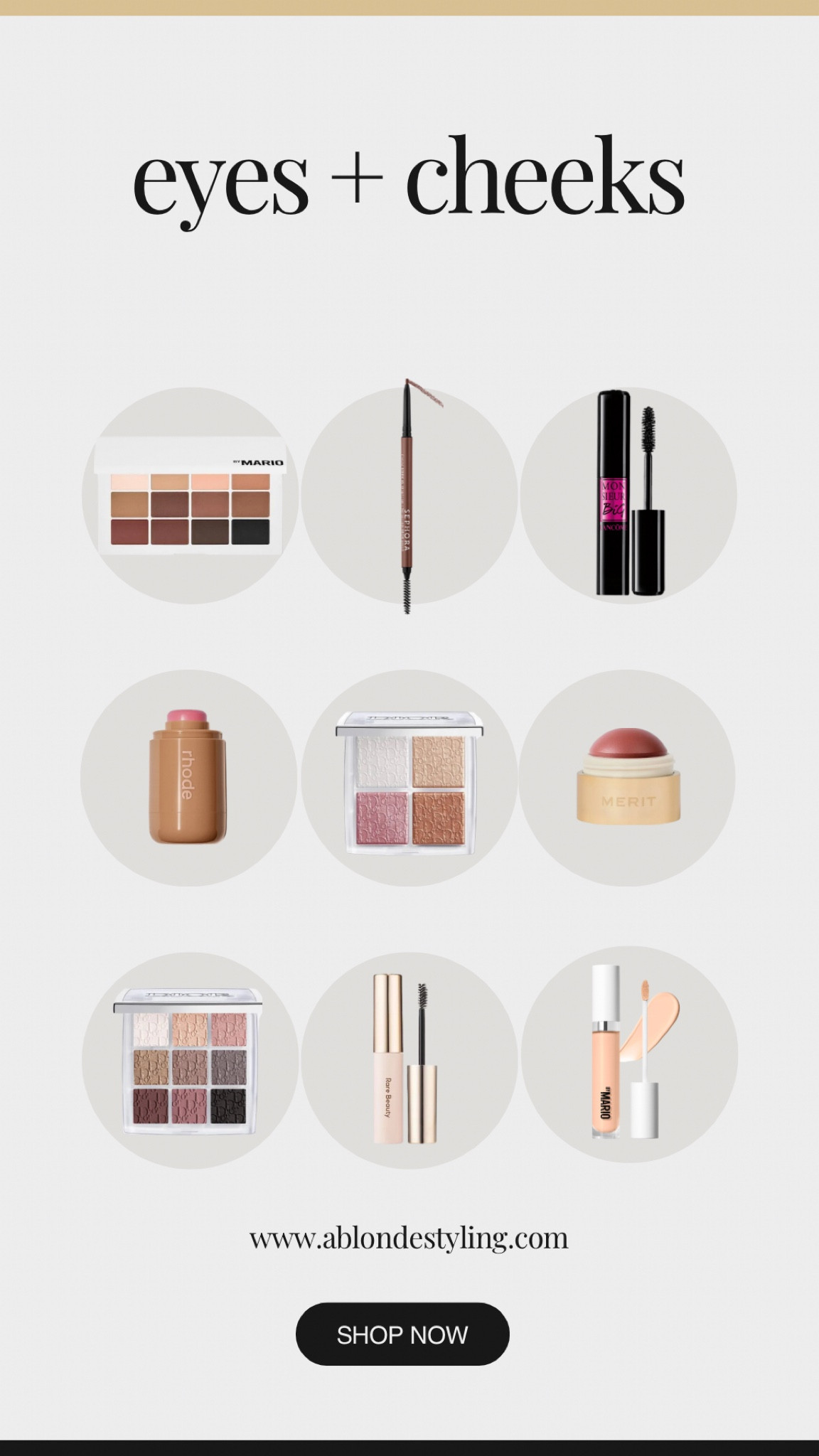 More makeup favorites! Eyes + cheeks! #lancome #makeupbymario #merit #diorbeauty #rhode #rarebeauty #sephora 

#LTKBeauty #LTKFindsUnder100