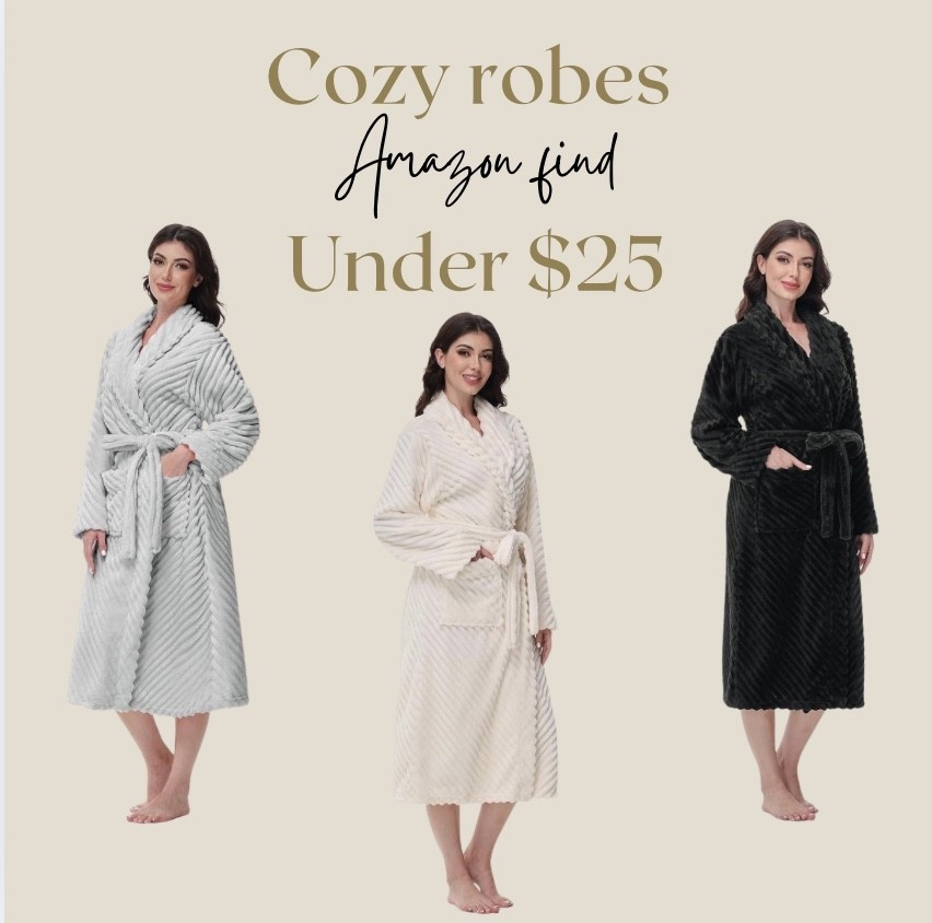 Cozy Winter robes in multiple colors under $25! 

#LTKFindsUnder50 #LTKmomlife #LTKSaleAlert