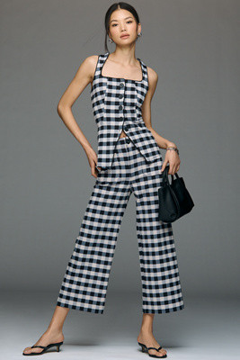 The Colette Crop Printed Pants by Maeve | Anthropologie (US)