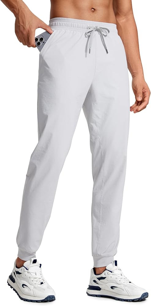 CRZ YOGA Stretch Workout Joggers for Men 29"/31" - Lightweight Water Resistant Outdoor Workout Pa... | Amazon (US)