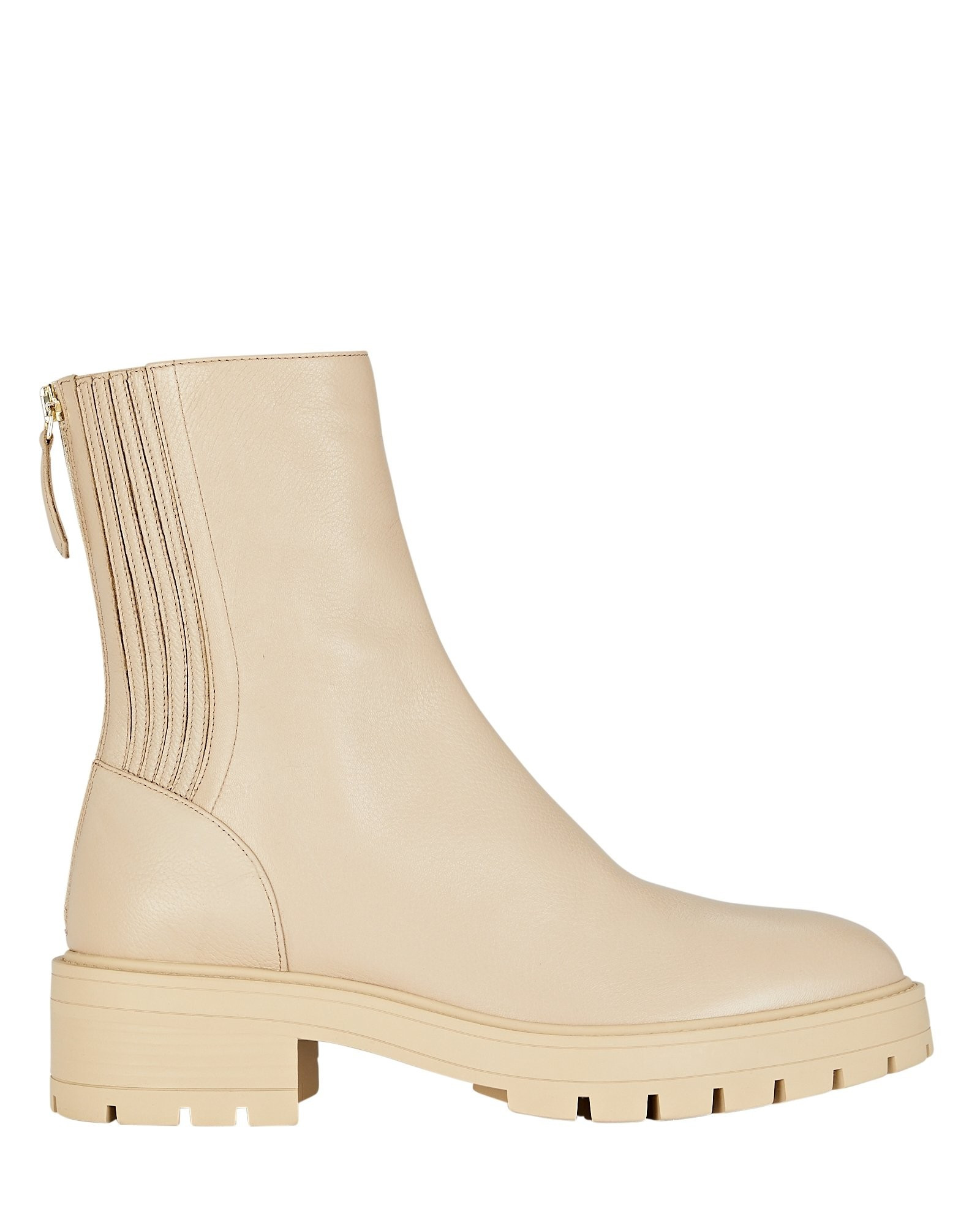 St Honoré Leather Combat Boots | INTERMIX