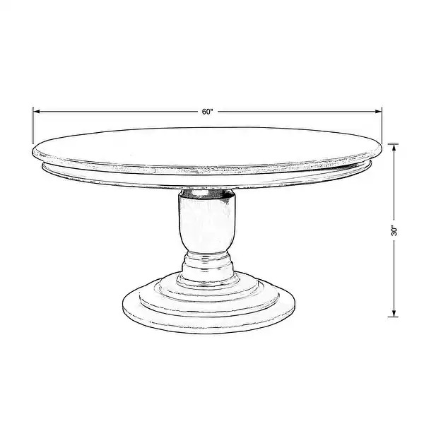 Casual Elements Jackie 5ft Solid Mahogany Wood, Round Pedestal Dining Table - Bed Bath & Beyond -... | Bed Bath & Beyond