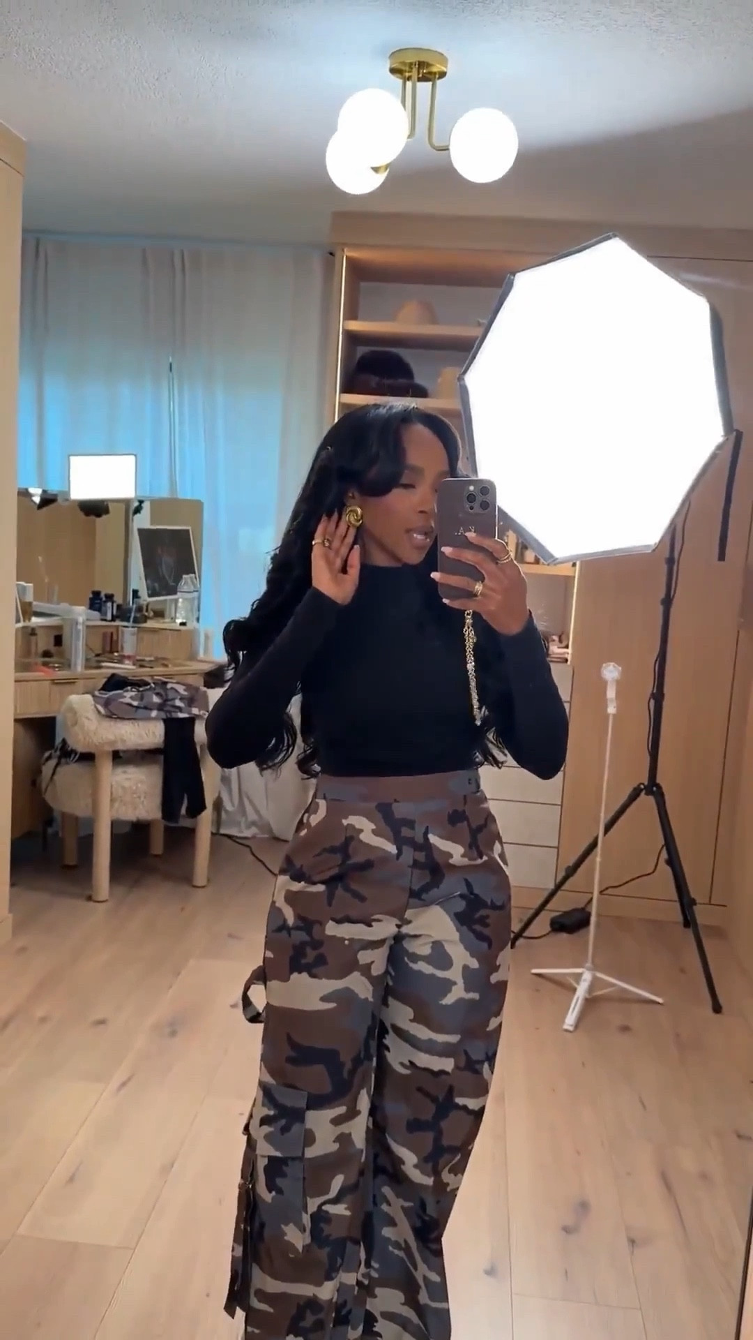 ✨ Street Style, Built to Rewear

This is a cost-per-wear win you’ll reach for all winter — an easy street-style look that works just as well for January errands as it does for low-key Valentine’s plans.

The fitted black top balances the relaxed camo pants perfectly, creating an effortless silhouette you can repeat with boots, sneakers, or heels depending on the vibe. Swap the jacket or accessories and this look instantly changes, which means the cost per wear keeps dropping with every restyle.

Perfect for:
• Casual date nights
• Daytime plans
• Travel days
• Coffee runs
• Everyday off-duty wear

📏 Sizing:
Top: Small
Pants: Small

Measurements:
5’4” · 138 lbs · 34D · 27” waist · 40” hips

Save this post for an outfit you’ll wear on repeat all season.

Follow me on Instagram and YouTube @kirasfashionfinds

#LTKPetite #LTKootd