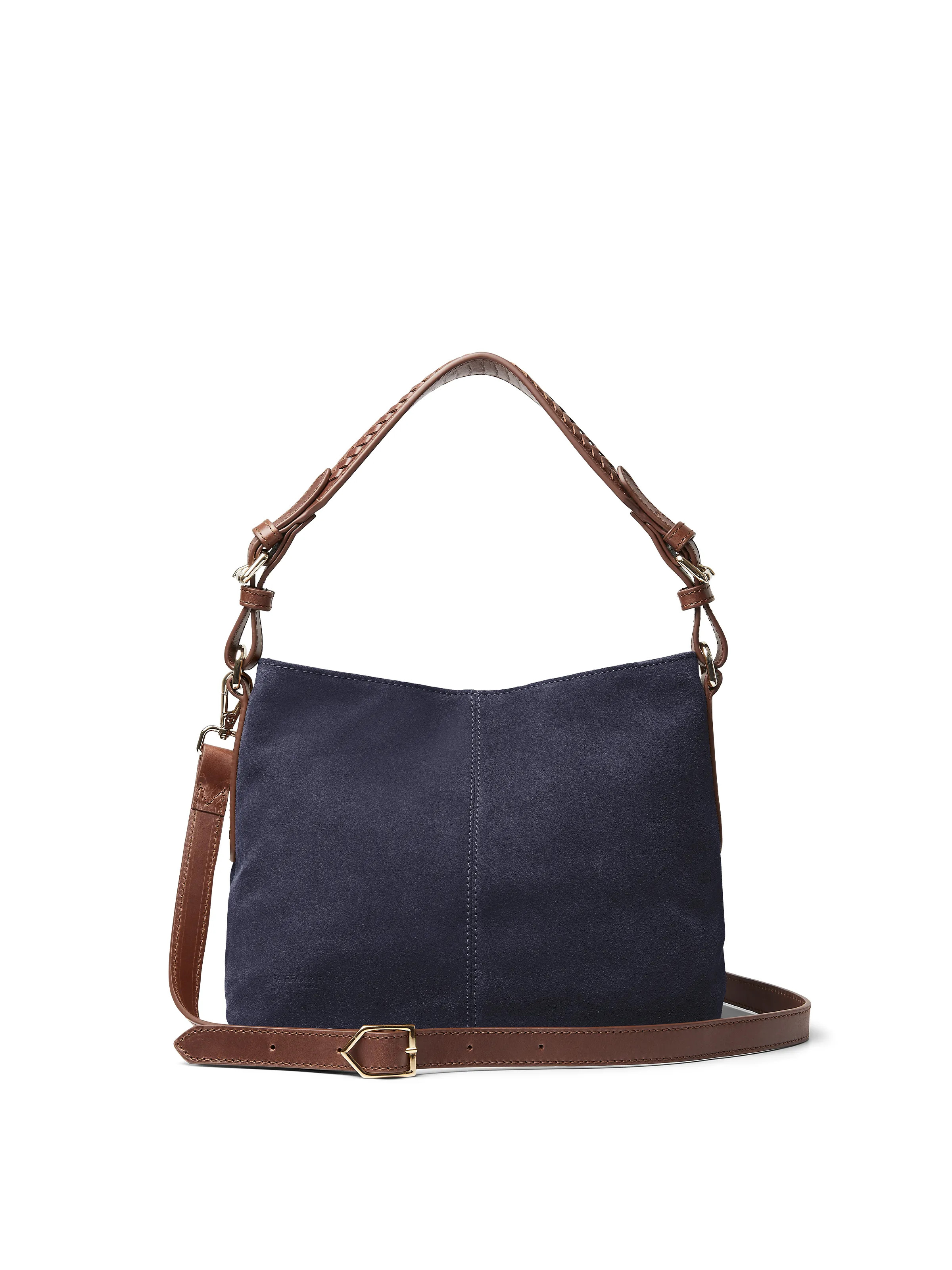 Mini Tetbury - Women's Tote - Navy Blue Suede | Fairfax & Favor | Fairfax & Favor (UK)