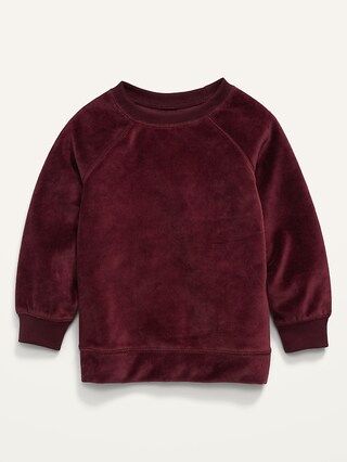 Unisex Velour Raglan-Sleeve Sweatshirt for Toddler | Old Navy (US)