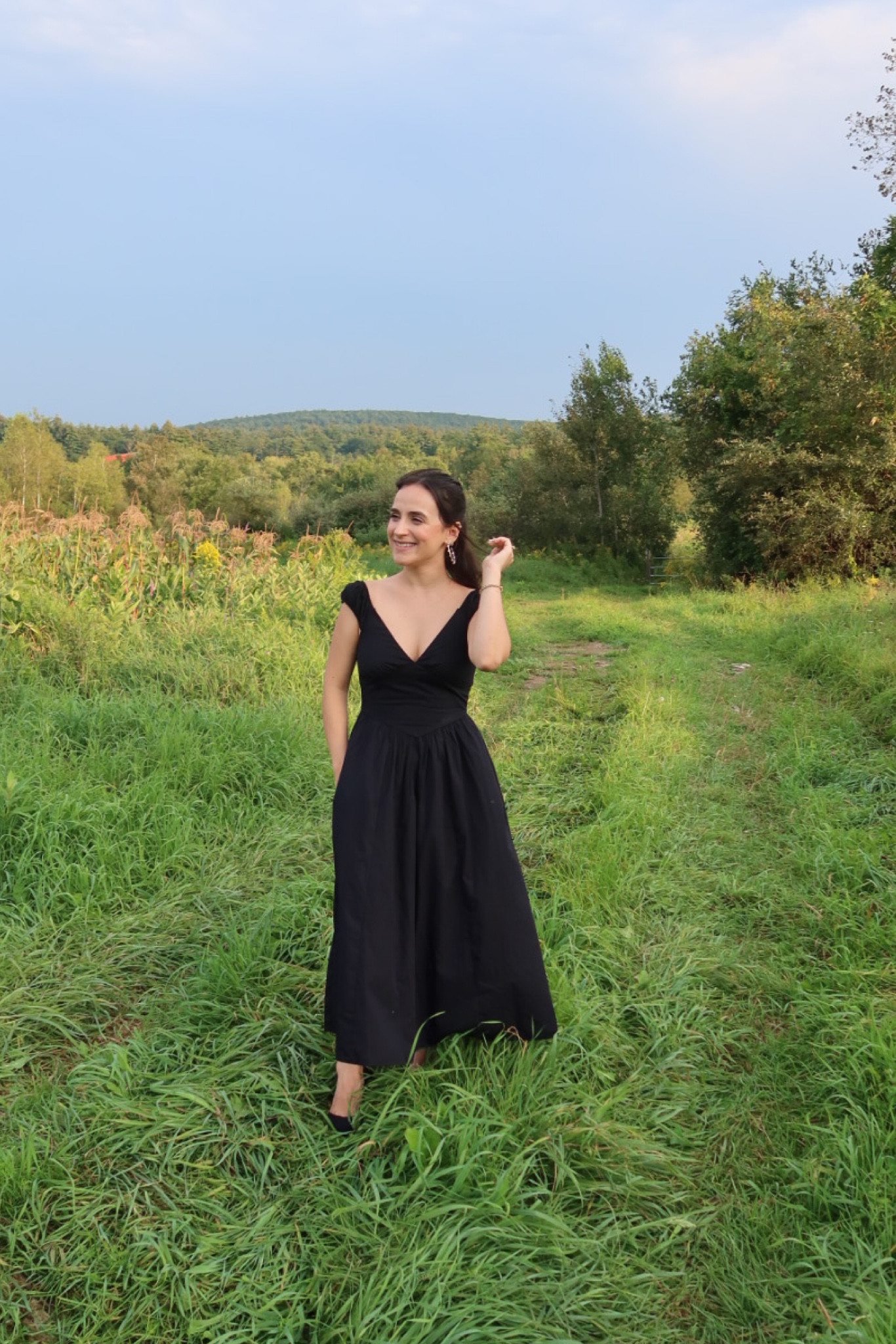 abercrombie black corset dress Abercrombie Corset Midi Dress by Abercrombie and Fitch