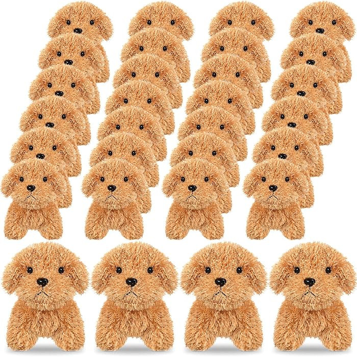 HyDren 30 Pcs 4.72 in Puppy Dogs Stuffed Animals Bulk Adopt a Puppy Mini Stuffed Plush Soft Puppi... | Amazon (US)