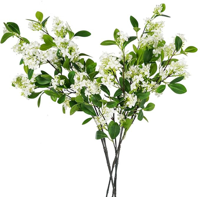 Melorca&Guilla Artificial Plants,6PCS 32" Green Faux Branches for Vase Faux Greenery Stems,Artifi... | Amazon (US)