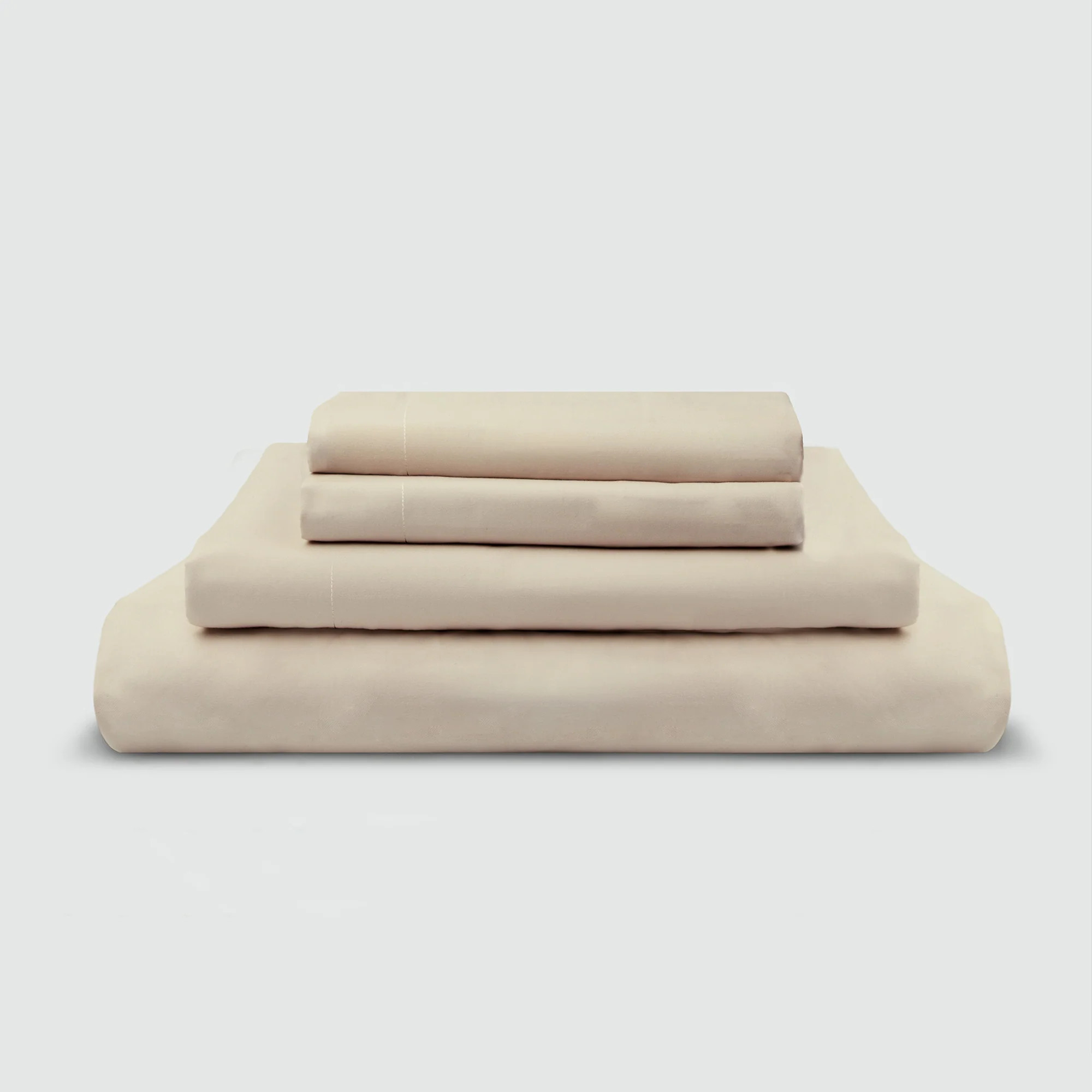 CrispCool Cotton Sheet Set - Fog / King / No Flat Sheet | SIJO