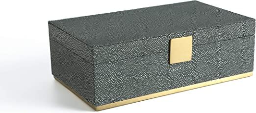 WV Faux GShagreen Leather Dresser Organizer,Night Stand Organizer, Storage Box for Men's Accessor... | Amazon (US)