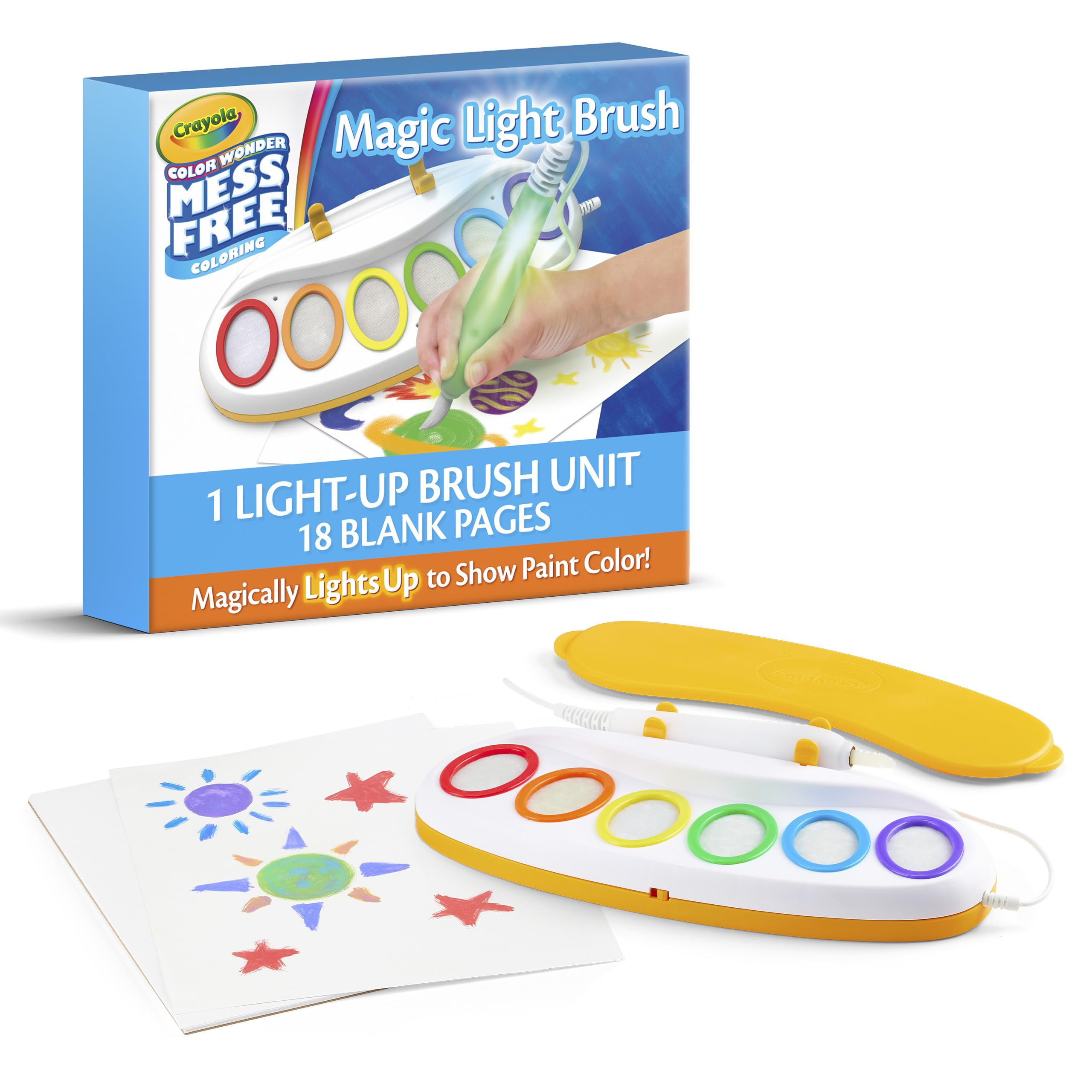 Crayola Color Wonder Magic Light Brush, Mess Free Painting Station for Kids, Toddler Toys & Activ... | Amazon (US)