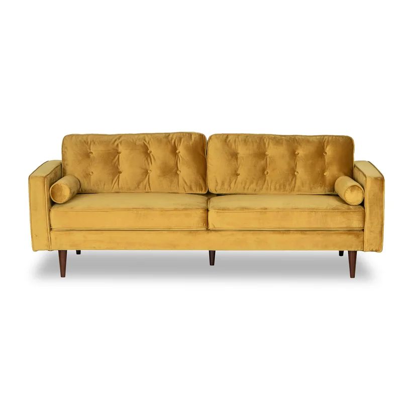 Hester Street 84.5" Velvet Square Arm Sofa | Wayfair Professional