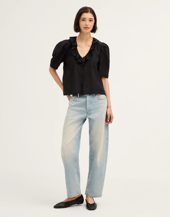 Ruffled Pintuck Top | Madewell