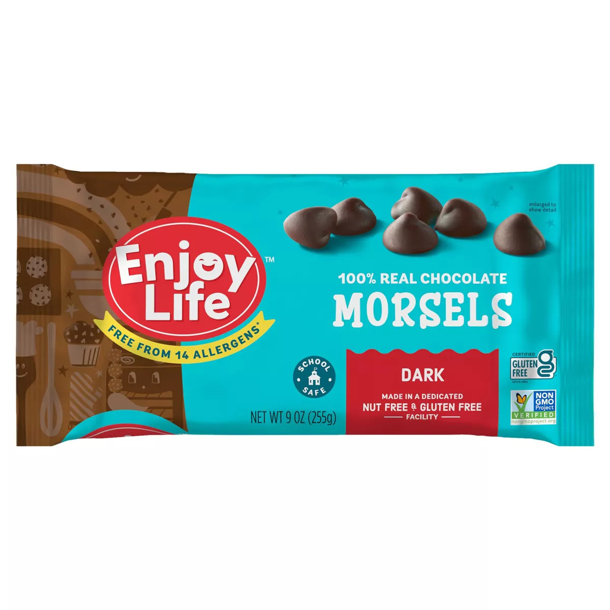 Enjoy Life Dark Chocolate Dairy Free Vegan Baking Morsels - 9oz | Target