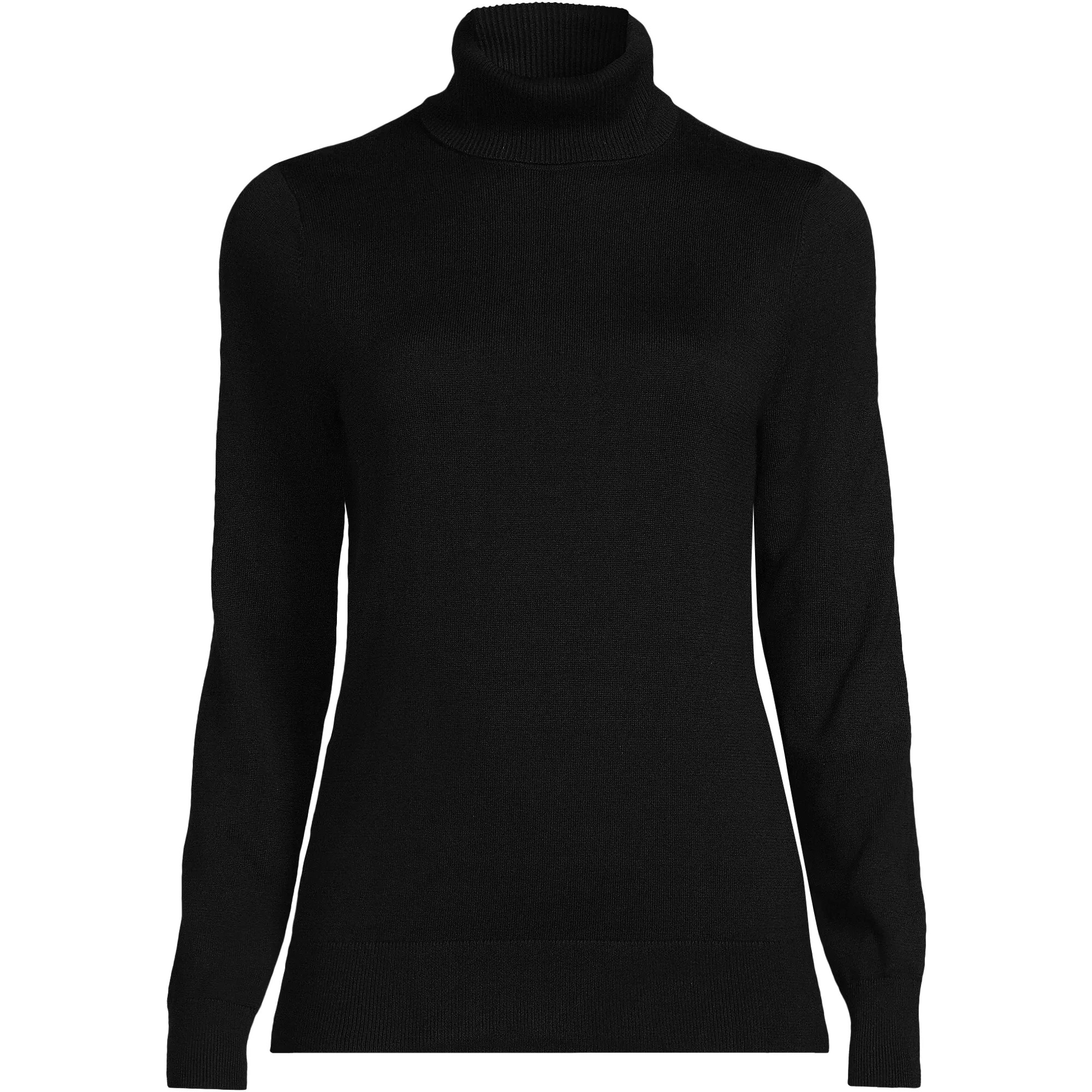 Women's Plus Cotton Modal Long Sleeve Turtleneck Sweater | Lands' End (US)