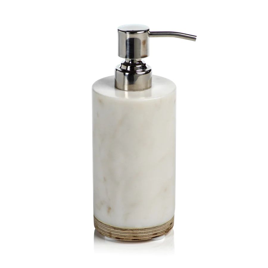Marble & Balsa Wood Soap Dispenser | Megan Molten