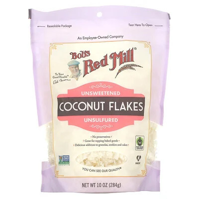 Bob's Red Mill, Coconut Flakes, Unsweetened, Unsulfured, 10 oz (284 g) | iHerb